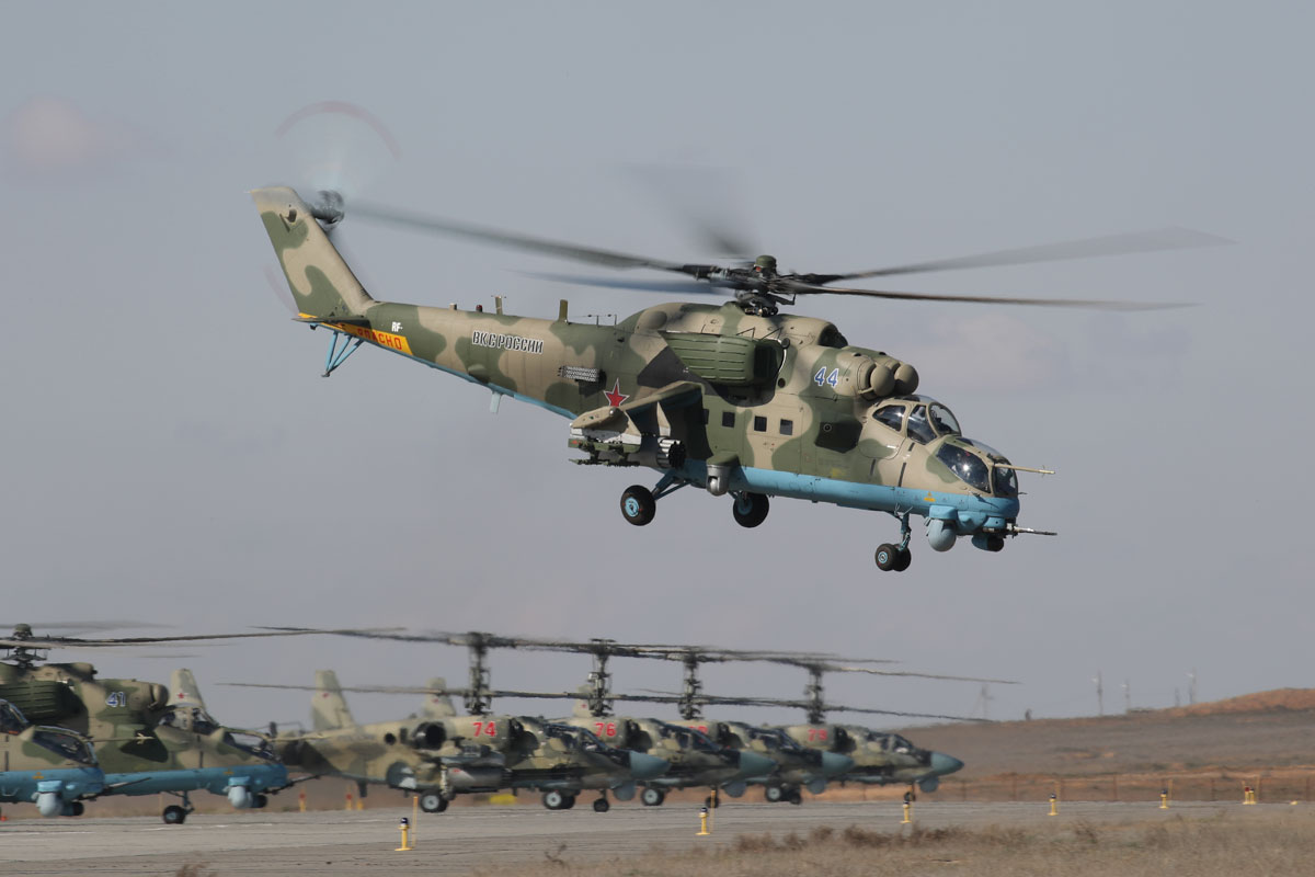 Mi-24VM-3 with system L-370 "Vitebsk"   44 blue