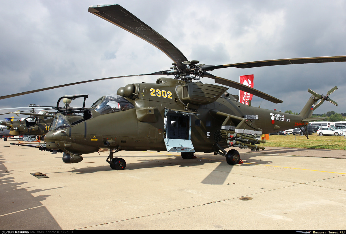 Mi-35M with EW system   2302 yellow